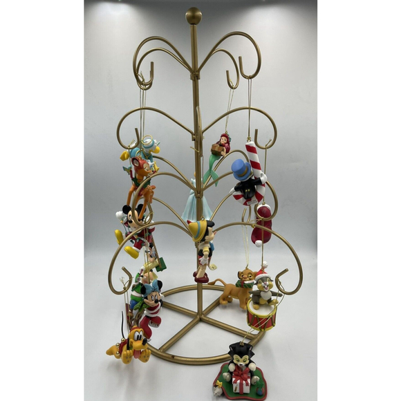 Disney Christmas Magic Ornaments W/Box Pinocchio Jiminy Oliver Figaro Set/4 - Picture 11 of 12